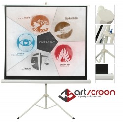 ArtScreen 180x180 Cm Tripod (Ayaklı)  Projeksiyon Perdesi